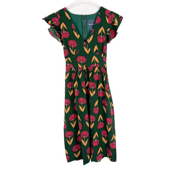 Modcloth Dresses & Skirts - NWT ModCloth Truly You Floral Fit And Flare Dress Forest Green Size XXS NEW